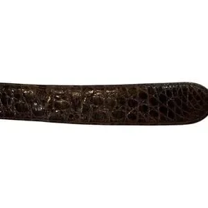 Elegant Nancy Gonzalez chocolate Brown Crocodile Leather Belt Nancy Gonzalez | Accessories | Nancy Gonzalez Crocodile Belt  main image 2